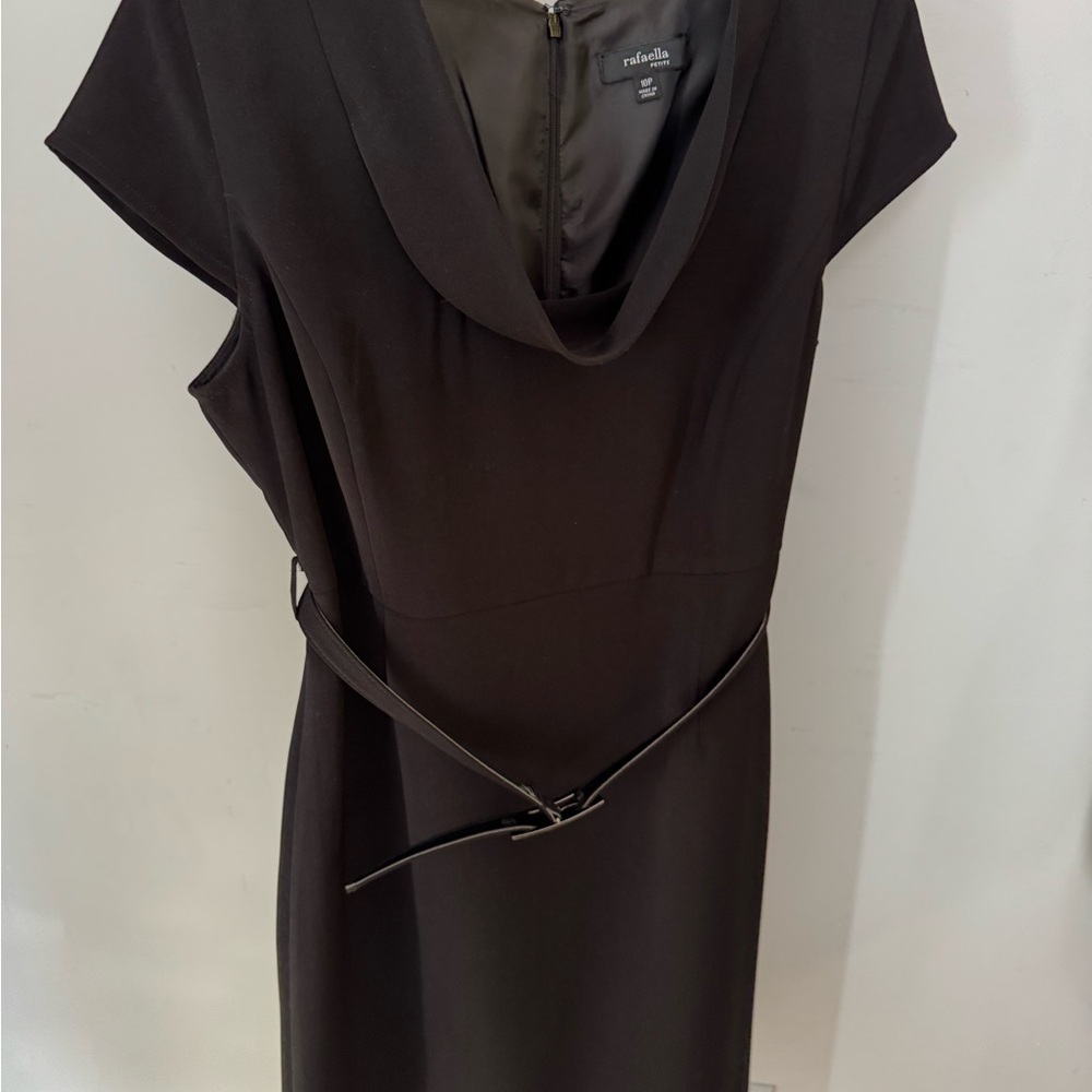 Rafaella Black Cowl Neck Dress